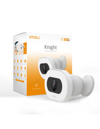 Imou Knight Telecamera 4K (8MP) Wi-Fi da esterno con sirena e faretto