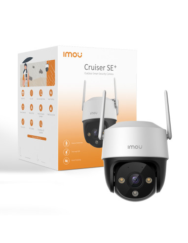 Imou Telecamera Cruiser SE+ 2MP Motorizzata da esterno con visione notturna a colori, sirena e faretto