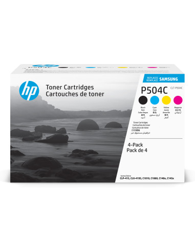 Samsung Confezione da 4 cartucce toner originali HP CLT-P504C (ciano magenta giallo nero)