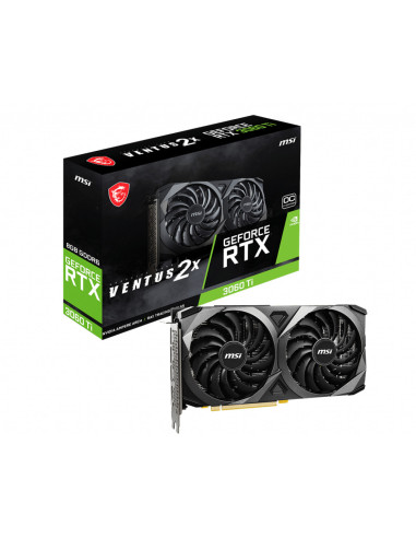 MSI VENTUS RTX 3060 TI 2X 8G OC V1 LHR scheda video NVIDIA GeForce RTX 3060 Ti 8 GB GDDR6