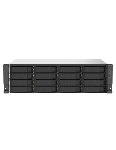 QNAP TS-1673AU-RP-16G server NAS e di archiviazione Armadio (3U) Ryzen Embedded V1500B 16 GB DDR4 0 TB QNAP QTS Nero, Grigio