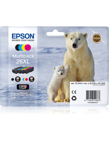 Epson Polar bear Multipack 26XL (4 colori XL   NCMG)