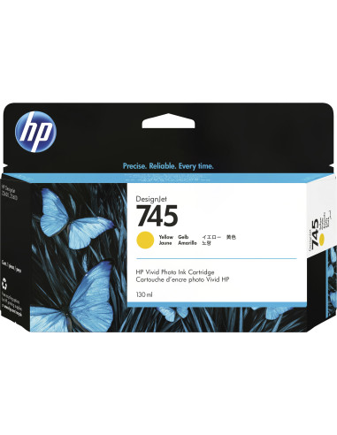 HP Cartuccia Inchiostro Giallo DesignJet 745, 130 ml