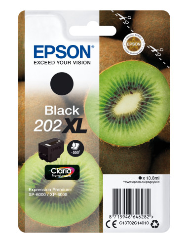 Epson Kiwi Singlepack Black 202XL Claria Premium Ink