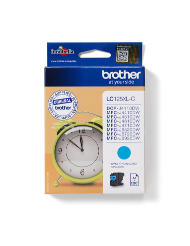 Brother LC-125XLC cartuccia d'inchiostro 1 pz Originale Ciano