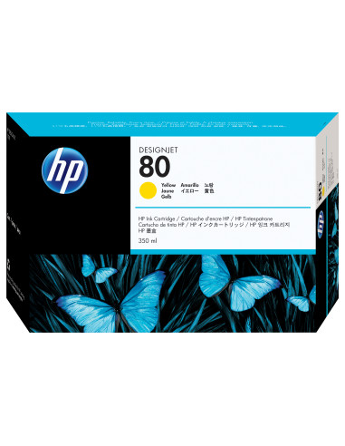 HP Cartuccia inchiostro giallo 80, 350 ml