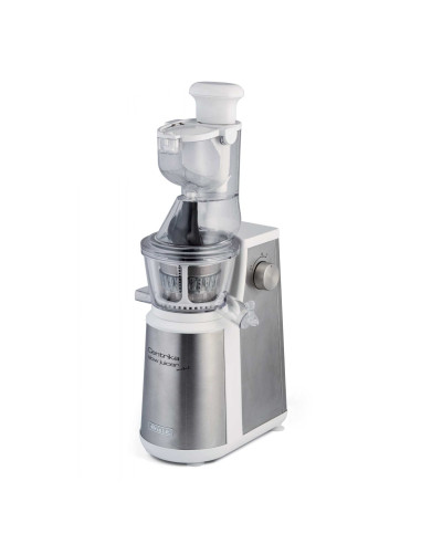 Ariete 177 Centrika Slow Juicer Metal - Estrattore di Succo - Tappo antigoccia - Acciaio Inox - 400 Watt - Argento