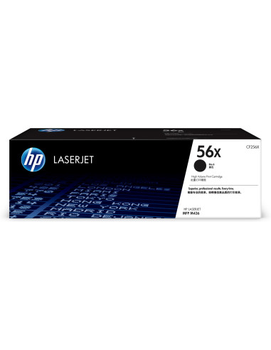 HP Cartuccia toner nero ad alta capacità originale LaserJet 56X