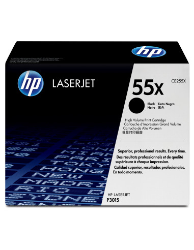 HP Cartuccia Toner originale nero ad alta capacità LaserJet 55X