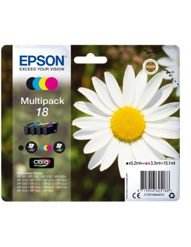 Epson Daisy Multipack Margherita 4 colori Inchiostri Claria Home 18