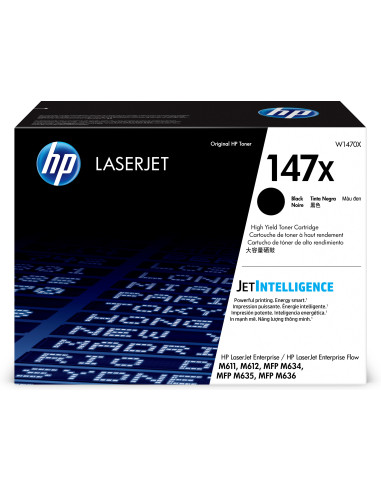 HP LaserJet Cartuccia toner nero originale 147X ad alta capacità