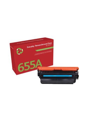 Everyday Rigenerato Toner rigenerato Everyday™ di Xerox Ciano compatibile con HP 655A (CF451A), Capacità standard