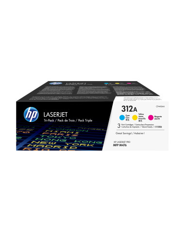 HP Cartuccia Toner ciano Tri-Pack 312A