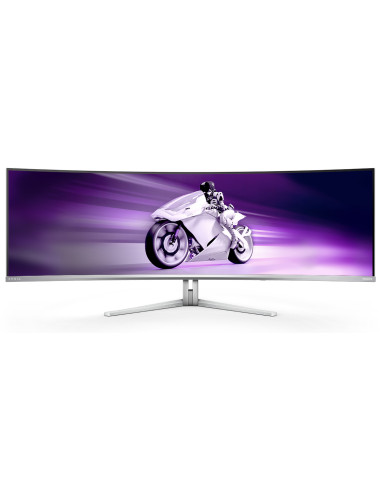 Philips Evnia 8000 49M2C8900 00 Monitor PC 124,2 cm (48.9") 5120 x 1440 Pixel Dual QHD QDOLED Bianco