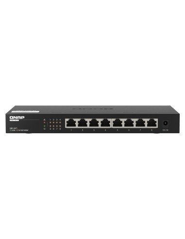 QNAP QSW-1108-8T switch di rete Non gestito 2.5G Ethernet (100 1000 2500) Nero