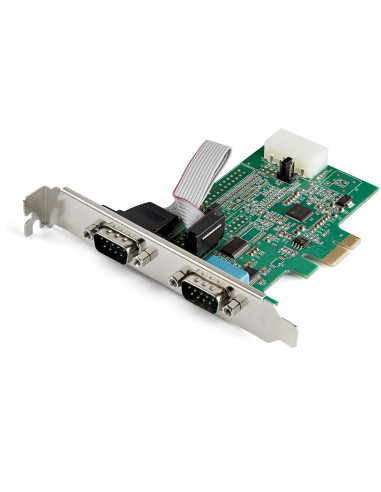 StarTech.com Scheda Seriale PCI Express con 2 Porte - Controller PCIe RS232 - 16950 UART - Scheda Seriale di Espansione DB9 a