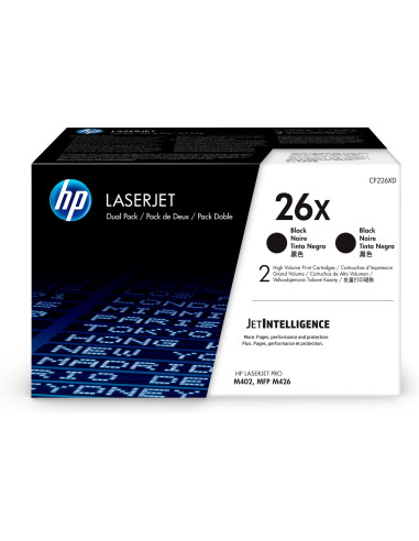 HP Confezione da 2 cartucce Toner originali nero ad alta capacità LaserJet 26X