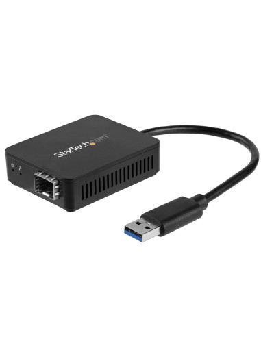 StarTech.com Convertitore da USB 3.0 a fibra ottica - Adattatore compatto da USB a SFP aperto - Adattatore di rete da USB a