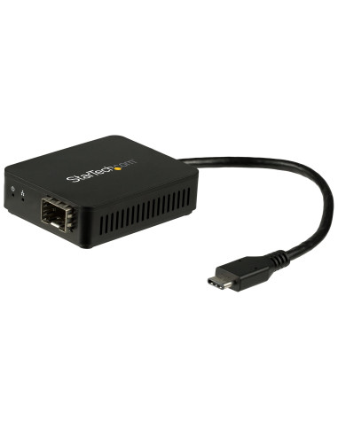 StarTech.com Adattatore di rete USB-C a Fibre ottiche - Convertitore SFP con slot aperto