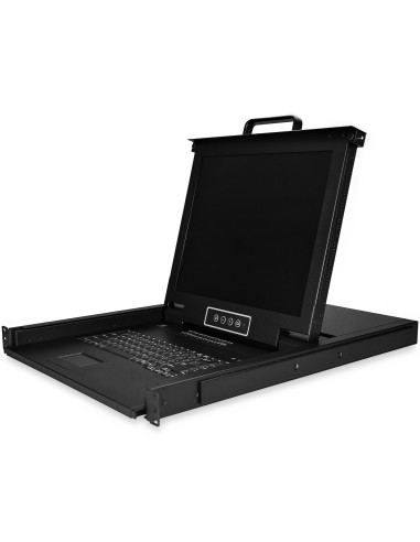 StarTech.com RKCONS1716K console a rack 43,2 cm (17") 1280 x 1024 Pixel Acciaio Nero 1U