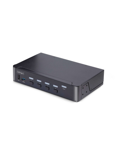 StarTech.com KVM Switch DisplayPort a 4 porte, 8K 60Hz   4K 144Hz, Display singolo, DP 1.4, 2x USB 3.0, 4x USB 2.0 HID,