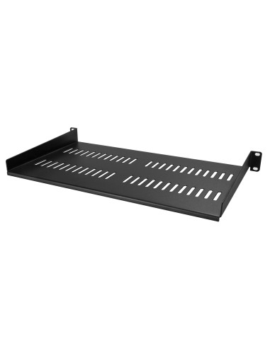 StarTech.com Ripiano Rack 19" 2U - Mensola Universale ventilata per rack e armadi di Rete da 19 pollici - Scaffale in Acciaio