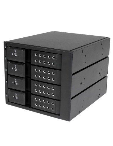 StarTech.com Sistema Backplane mobile per rack hot-swap portatili a 4 bay alloggiamenti per HDD SAS II   SATA III 3,5" - 6 Gbps