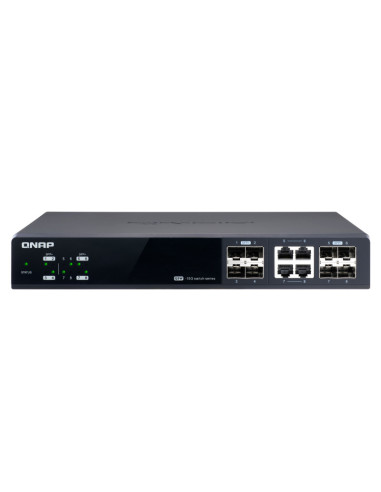 QNAP QSW-M804-4C switch di rete Gestito 10G Ethernet (100 1000 10000) Nero