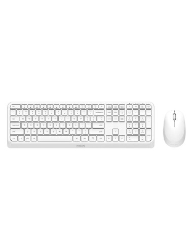 Philips 3000 series SPT6307W 34 tastiera Mouse incluso Universale RF Wireless QWERTY Inglese Bianco