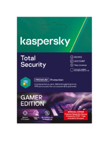 Kaspersky Total Security 2019 Sicurezza antivirus Full ITA 1 licenza e 1 anno i