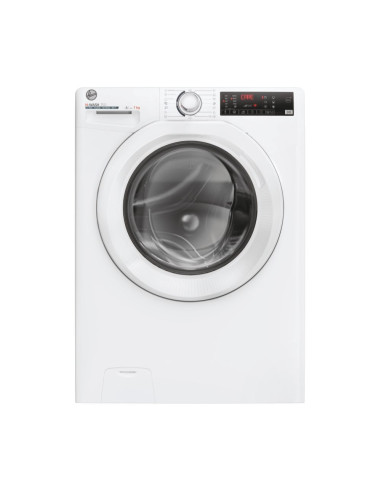 Hoover H-WASH 350 Lavatrice Slim 7kg, Classe A-10%, 1400 giri, Bianco, H3WP4474TAM6 1-S