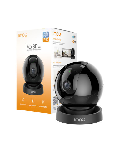 Imou Rex 3D 2K - Telecamera da interno a 360° con SENSE e riconoscimento movimento, umano ed animali e messaggio personalizzato