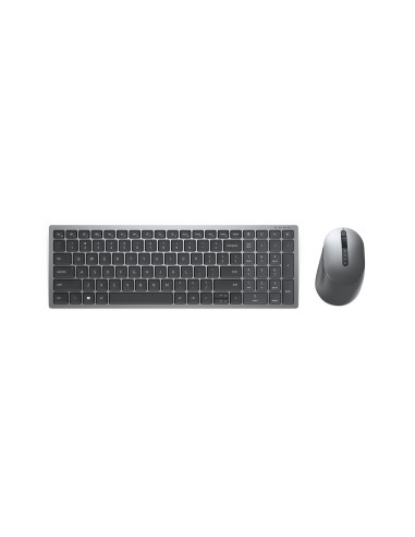 DELL KM7120W tastiera Mouse incluso Ufficio RF senza fili + Bluetooth QWERTY US International Grigio, Titanio