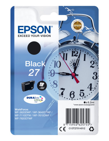 Epson Alarm clock Cartuccia Sveglia Nero Inchiostri DURABrite Ultra 27