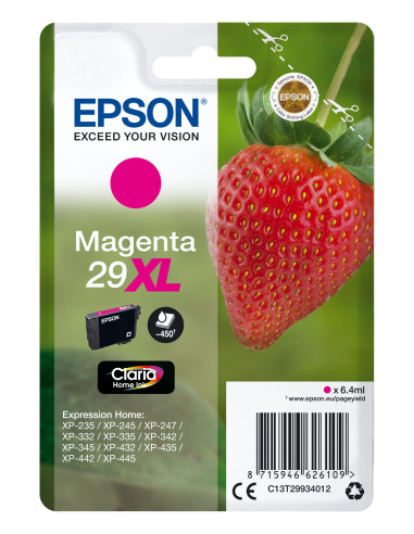 Epson Strawberry Cartuccia Fragole Magenta Inchiostri Claria Home 29XL