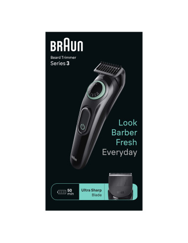 Braun BeardTrimmer 3 BT3411 Regolabarba Uomo