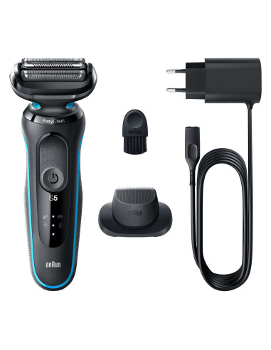 Braun Series 5 51-M1200s Rasoio Trimmer Nero, Blu