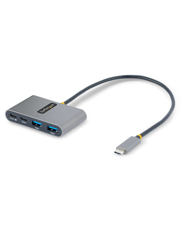 StarTech.com Hub USB-C a 4 porte con 100W Power Delivery Pass-Through - Adattatore USB C a 2x USB-A + 2x USB-C - USB 3.0 5Gbps