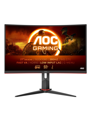 AOC G2 C27G2Z3 BK Monitor PC 68,6 cm (27") 1920 x 1080 Pixel Full HD LED Nero, Rosso