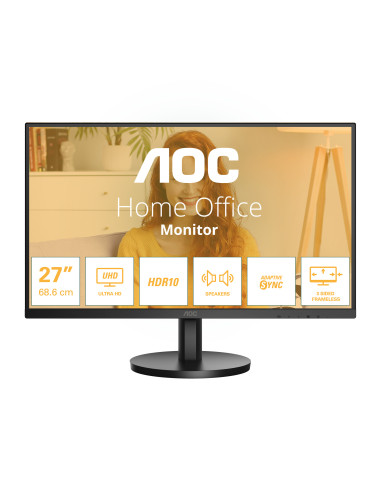 AOC B3 U27B3A Monitor PC 68,6 cm (27") 3840 x 2160 Pixel 4K Ultra HD LCD Nero