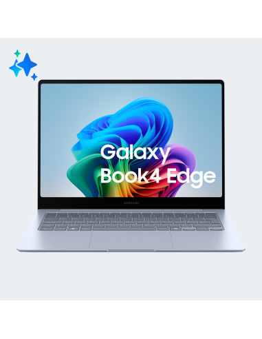 Samsung Galaxy Book4 Edge Laptop, Elite X, 16GB RAM, 512GB SSD, 14" Super AMOLED, Windows 11 Home, Sapphire Blue