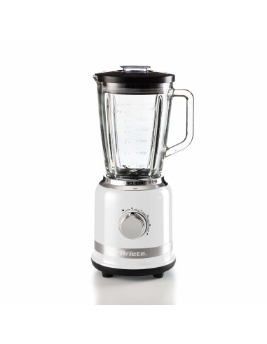 Ariete 585 Frullatore Moderna Bianco - 1000 W - Capacità Tazza Vetro 1,5 L - 4 Velocità - 4 lame