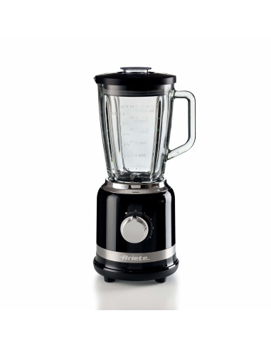 Ariete 585 Frullatore Moderna Nero - 1000 W - Capacità Tazza Vetro 1,5 L - 4 Velocità - 4 lame