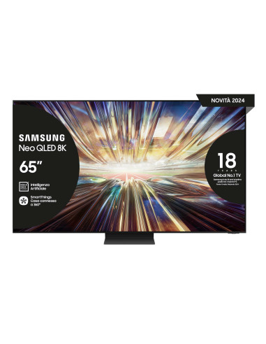 Samsung TV Neo QLED 8K 65” QE65QN800DTXZT Smart TV Wi-Fi Graphite Black 2024, NQ8 AI GEN2 Processor 8K, 8K AI Upscaling,