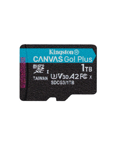 Kingston Technology Scheda microSDXC Canvas Go Plus 170R A2 U3 V30 da 1TB confezione singola senza adattatore