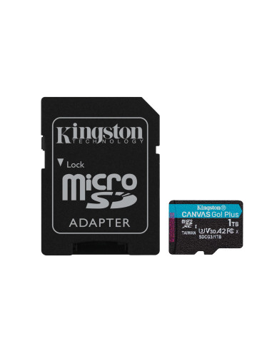 Kingston Technology Scheda microSDXC Canvas Go Plus 170R A2 U3 V30 da 1TB + adattatore