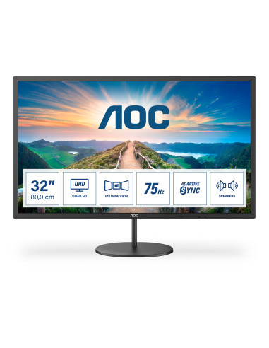 AOC V4 Q32V4 Monitor PC 80 cm (31.5") 2560 x 1440 Pixel 2K Ultra HD LED Nero