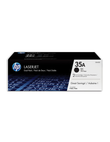 HP Confezione da 2 cartucce originali di Toner nero LaserJet 35A