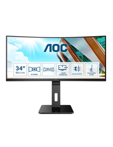 AOC P2 CU34P2A LED display 86,4 cm (34") 3440 x 1440 Pixel Quad HD Nero