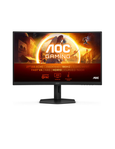 AOC G4 CQ27G4X Monitor PC 68,6 cm (27") 2560 x 1440 Pixel Quad HD LCD Nero